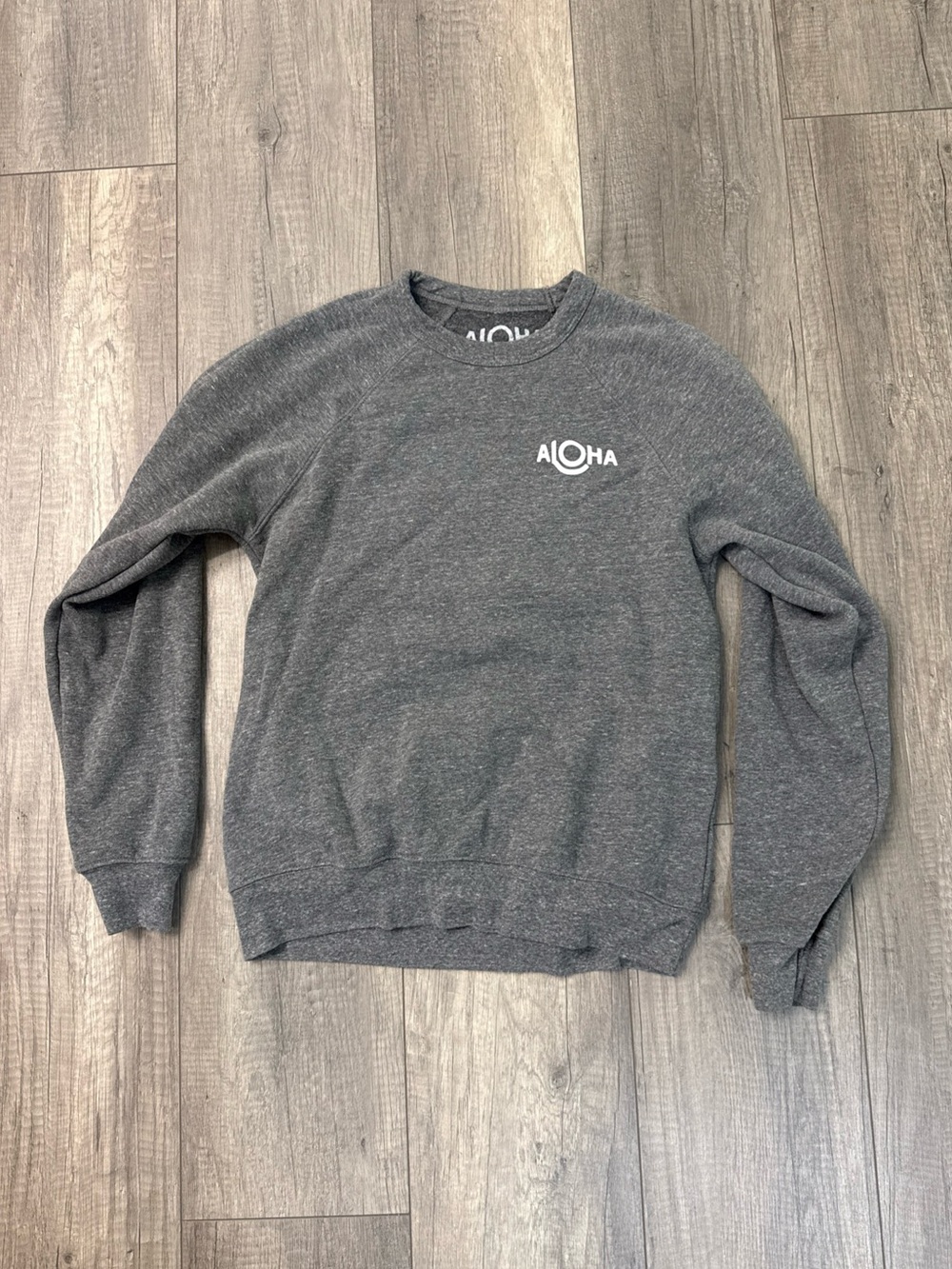 ALOHA Collection Gray Crewneck Sweatshirt